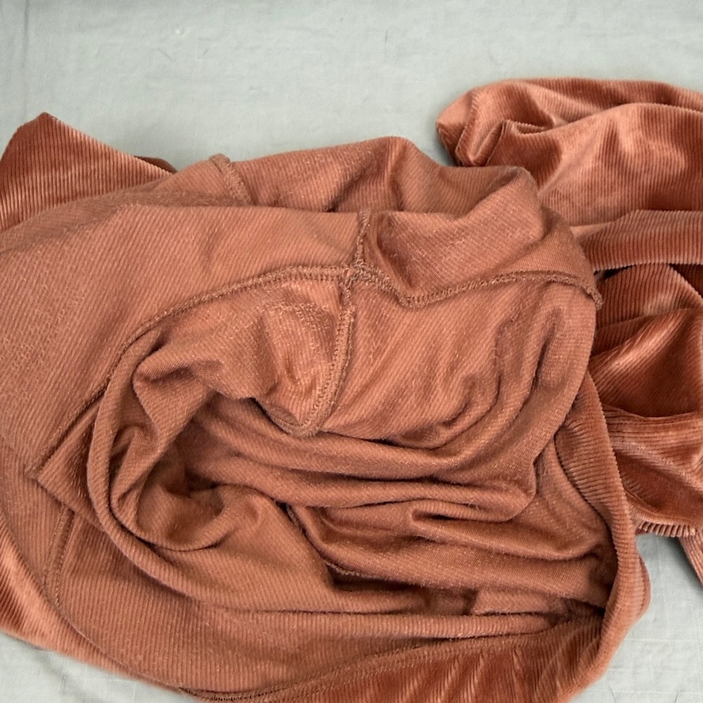 Altar’d State Velvety Ribbed Flared Pants - Rust | Medium - Picture 5 of 11